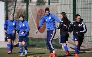 Foto: Anadolija / Pripreme ženske nogometne reprezentacije BiH u Zenici