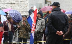 Foto: Dženan Kriještorac / Radiosarajevo.ba / Novi protest boraca ispred zgrade Parlamenta FBiH