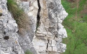 Foto: GSS Sarajevo / Moguć odron stijene