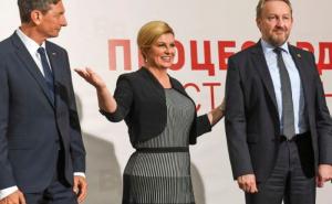 Foto: Hina / Neobična haljina hrvatske predsjednice postala predmet ismijavanja
