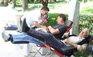 Foto: Dženan Kriještorac / Radiosarajevo.ba / Akcija darivanja krvi povodom Svjetskog dana Crvenog križa 