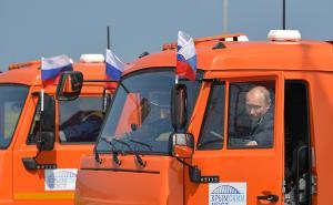 Foto: EPA / Putin predvodio ceremoniju otvaranja Krimskog mosta
