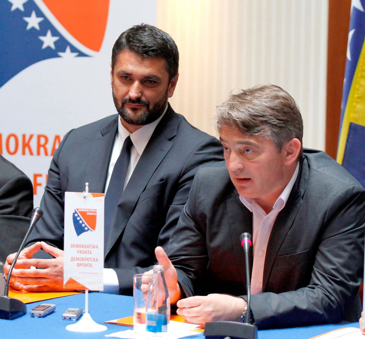 Foto: Demokratska fronta/Emir Suljagić (GS) i Željko Komšić (DF)