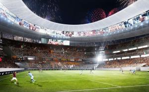 Foto: Twitter / Idejno projekt novog stadiona Rome