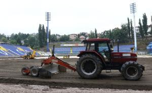 Foto: Dženan Kriještorac / Radiosarajevo.ba / Posjeta gradonačelnika Skake stadionu Grbavica