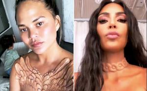 Instagram / Kim Kardashian i Chrissy Teigen "vanzemaljskim ogrlicama" šokirale fanove