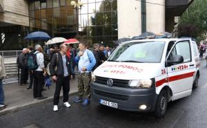 Foto: Dženan Kriještorac/Radiosarajevo.ba / Protesti boraca u Sarajevu: Povrijeđeni policajci i borci