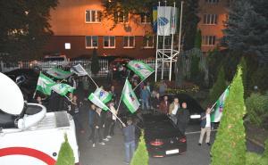 Foto: Nedim Grabovica / Radiosarajevo.ba / Slavlje simpatizera SDA u izbornoj noći