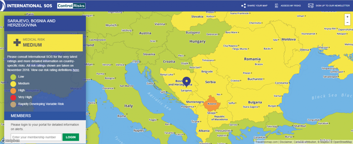 Turizam /Travelriskmap: U BiH rizično putovati! / Radio Sarajevo