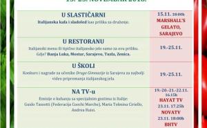 plakat / Sedmica italijanske kuhinje u BiH