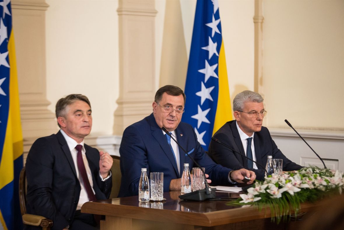 Foto: RSA/Komšić, Dodik i Džaferović