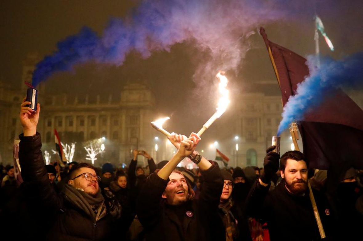 FOTO: BERNADETT SZABO/Protest u Budimpešti