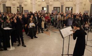 Foto: Samir Leskovac / Radiosarajevo.ba / Vijećnica: Brojni gosti prisustvovali izložbi