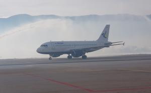 Foto: Međunarodni aerodrom Sarajevo / Na sarajevski aerodrom sletio prvi avion nove bh. kompanije FlyBosnia