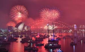 FOTO: Screenshot / Više od milijarde ljudi posmatralo je vatromet u Sydneyu putem TV ekrana