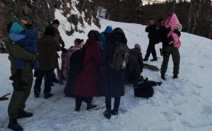 Foto: MUP RH / Spašavanje migranata na području planine Plješevica 