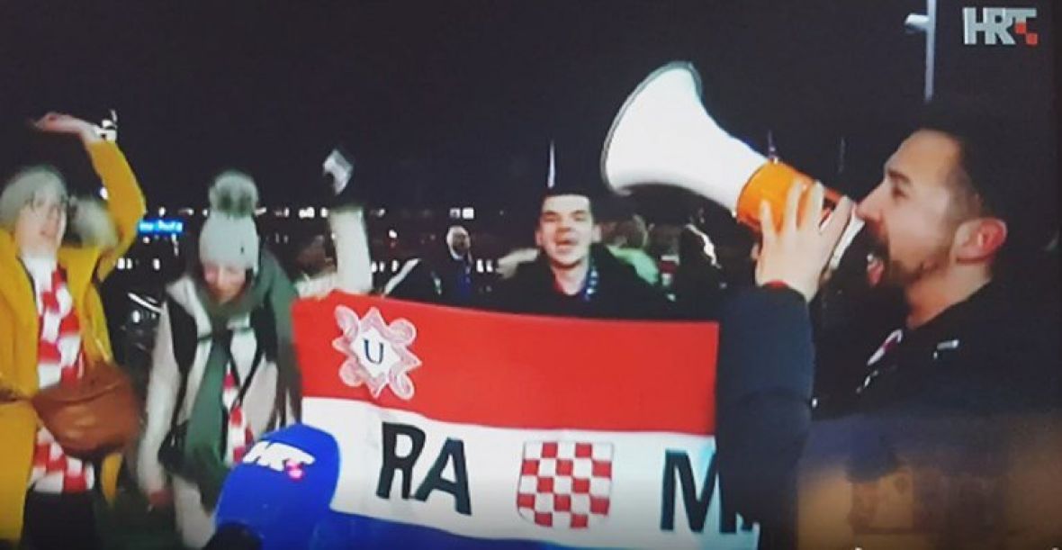 PrtScr/Ustaška zastava u glavnom dijelu Dnevniika na HRT-u