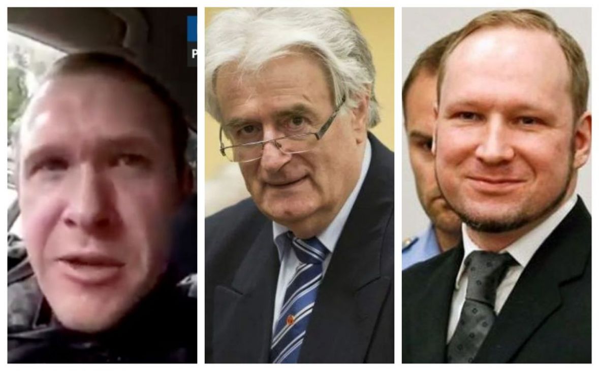 Foto: Radiosaraj/Tarrant, Karadžić i Breivik