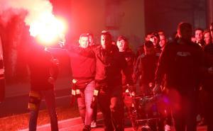 Foto: Dženan Kriještorac / Korteo navijača BiH uoči utakmice s Armenijom