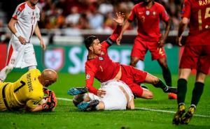 Twitter / Povreda Cristiana Ronalda u meču protiv Srbije u četiri fotografije
