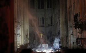 Foto: Twitter / Unutrašnjost katedrale Notre Dame nakon požara