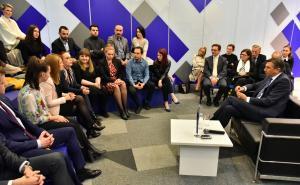 Foto: Admir Kuburović / Radiosarajevo.ba / Predsjednik Republike Slovenije Borut Pahor svoj boravak u Sarajevu iskoristio je za susret s mladim
