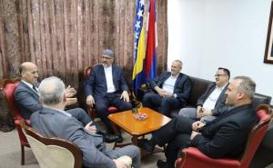 Foto: Kabinet potpredsjednika RS  /  Salkić razgovarao s delegacijom Muftijstva travničkog