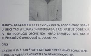 Foto: GSS Novi Grad Sarajevo / Plakati sa informacijama o nestaloj Ružici