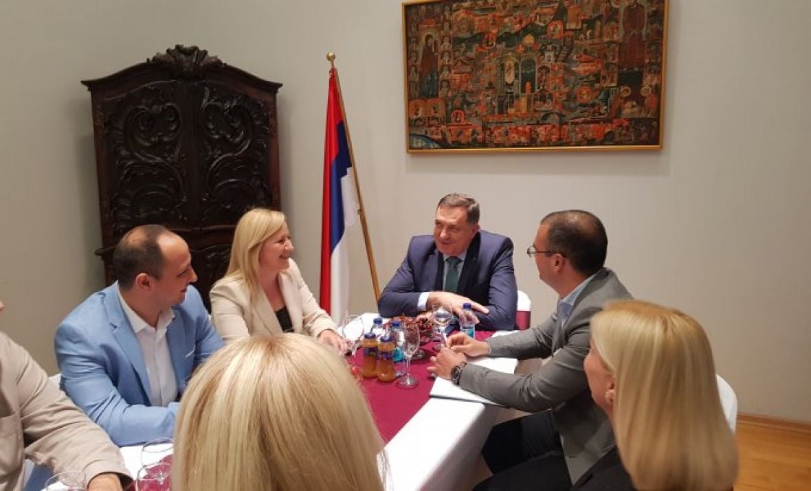 Foto: Srna/Milorad Dodik danas tokom posjete Mostaru 