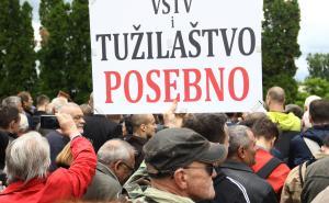 Foto: Dženan Kriještorac / Radiosarajevo.ba / Mektić ispred VSTV-a: Treba nam pravna država