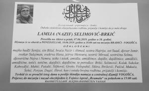 Facebook / Lamija Selimović Brkić će biti pokopana u ponedjeljak