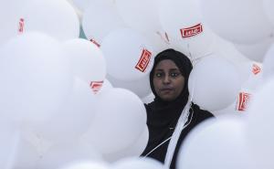 Foto: AA / Bijeli baloni za žrtve Idliba