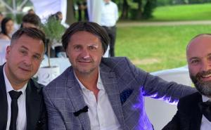 Facebook / Čengić, Bolić i Junuzović na vjenčanju Emira i Irme na Ilidži