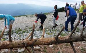 Foto: Inicijativa za Bjelašnicu i Igman / Radna akcija uklanjanja kamena sa ski staze na Bjelašnici