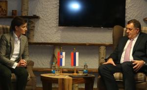RAS Srbija / Ana Brnabić i Milorad Dodik sastali su se jutros na Jahorini