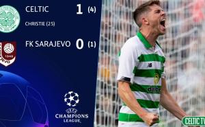 Twitter / Celtic vodi protiv prvaka BiH sa 1:0 - strijelac je bio raspoloženi Christie 