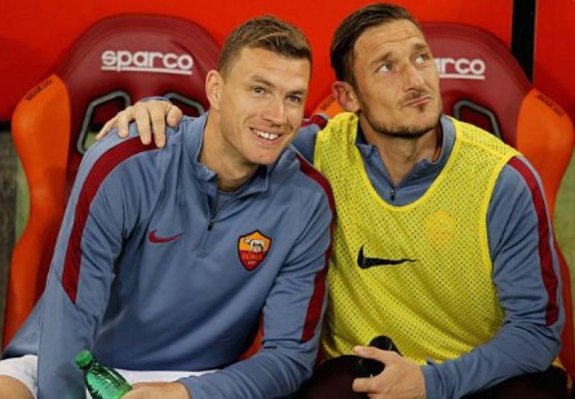 Twitter/Edin Džeko i Francesco Totti su veliki prijatelji