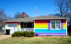 Foto: Los Angeles Times / Inat kuća u duginim bojama u Topeki