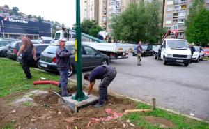 Foto: Općina Novi Grad / Radovi na postavljanju nove rasvjete