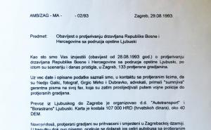 Foto: Tačno.net / Obavijest o protjerivanju Bošnjaka u Ljubuškom