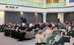 Foto: MINA / Reisu-l-ulema IZ biH Husein ef. Kavazović Obraćajući se učesnicima Treće Međunarodne konferencija vojnih imama