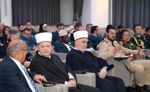 Foto: MINA / Reisu-l-ulema IZ biH Husein ef. Kavazović Obraćajući se učesnicima Treće Međunarodne konferencija vojnih imama