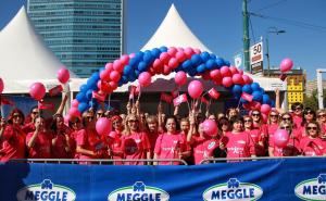 Foto: Meggle / Uposlenice kompanije Meggle u prvim redovima Trke za život