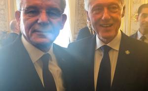 FOTO: Facebook / efik Džaferović susreo se sa bivšim predsjednikom SAD-a Billom Clintonom