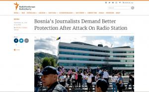 Foto: Screenshot / Radio Slobodna Evropa o napadu na portal Radiosarajevo.ba