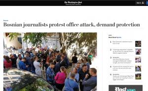 Foto: Screenshot / The Washington Post o napadu na portal Radiosarajevo.ba