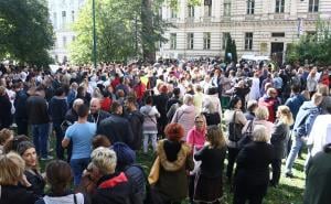Foto: Dž. Kriještorac/Radiosarajevo.ba / Protesti medicinara ispred Vlade KS
