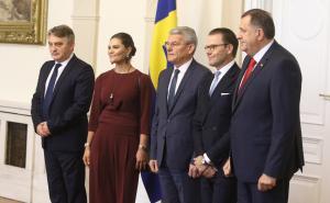 Foto: Dž. Kriještorac/Radiosarajevo.ba / Švedska princeza i princ se susreli sa članovima Predsjedništva BiH