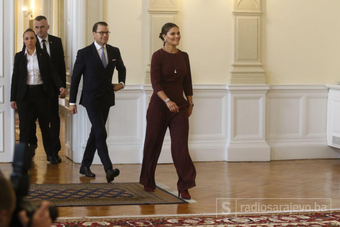 Foto: Dž. Kriještorac/Radiosarajevo.ba/Švedska princeza i princ se susreli sa članovima Predsjedništva BiH