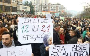 Foto: Dž. Kriještorac/Radiosarajevo.ba / Protesti u Sarajevu
